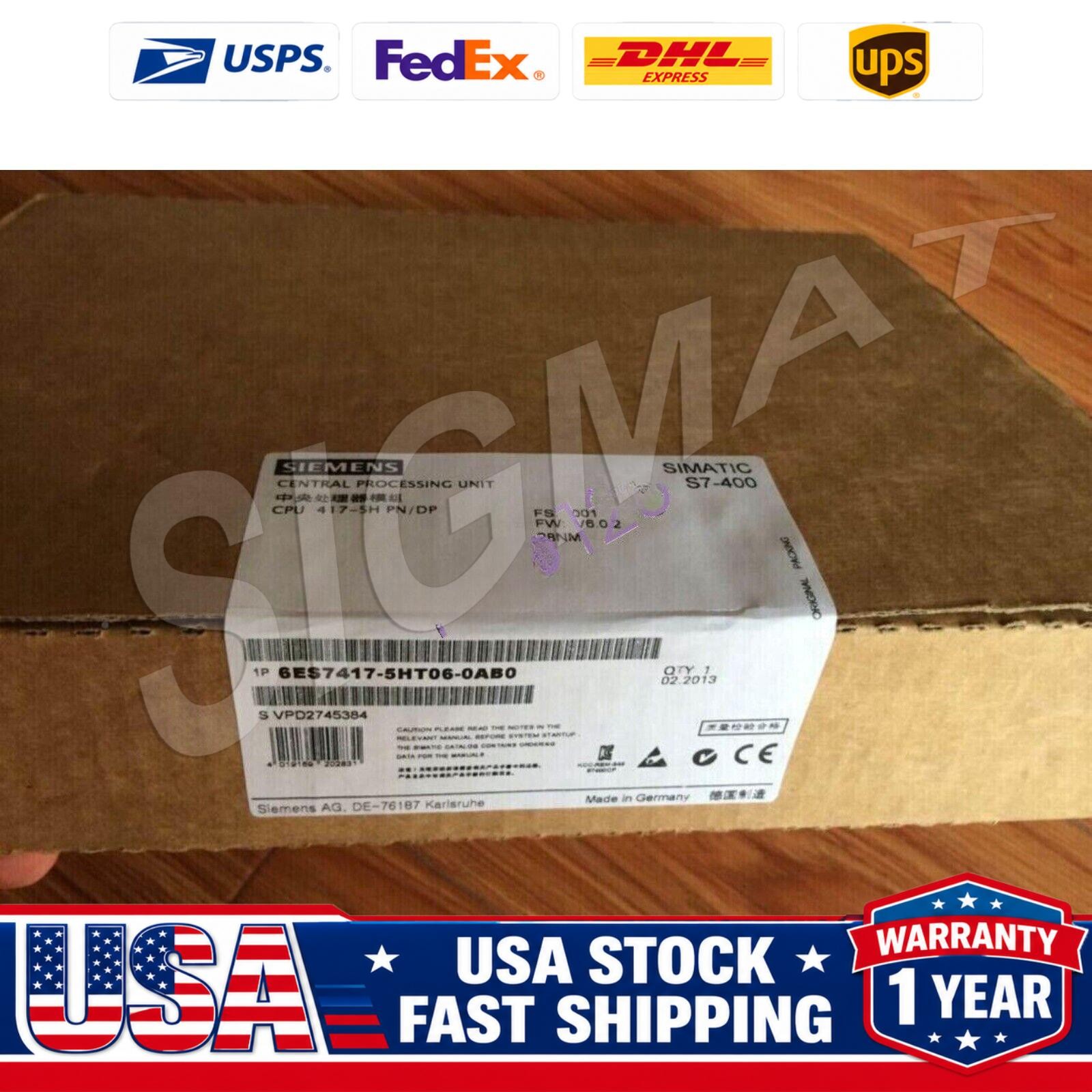 New Siemens SIMATIC S7-400H CPU 417-5H 6ES7417-5HT06-0AB0 6ES7 417-5HT06-0AB0