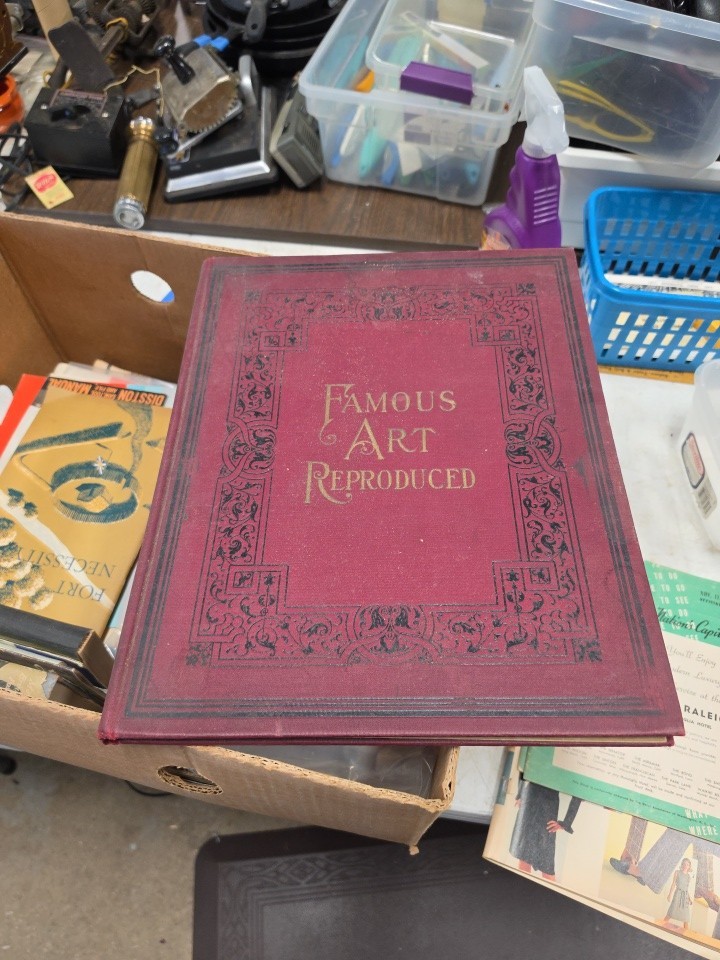 1894 published Antique Book --Famous Art Reproduced 1894 published Antique Book --Famous Art Reproduced