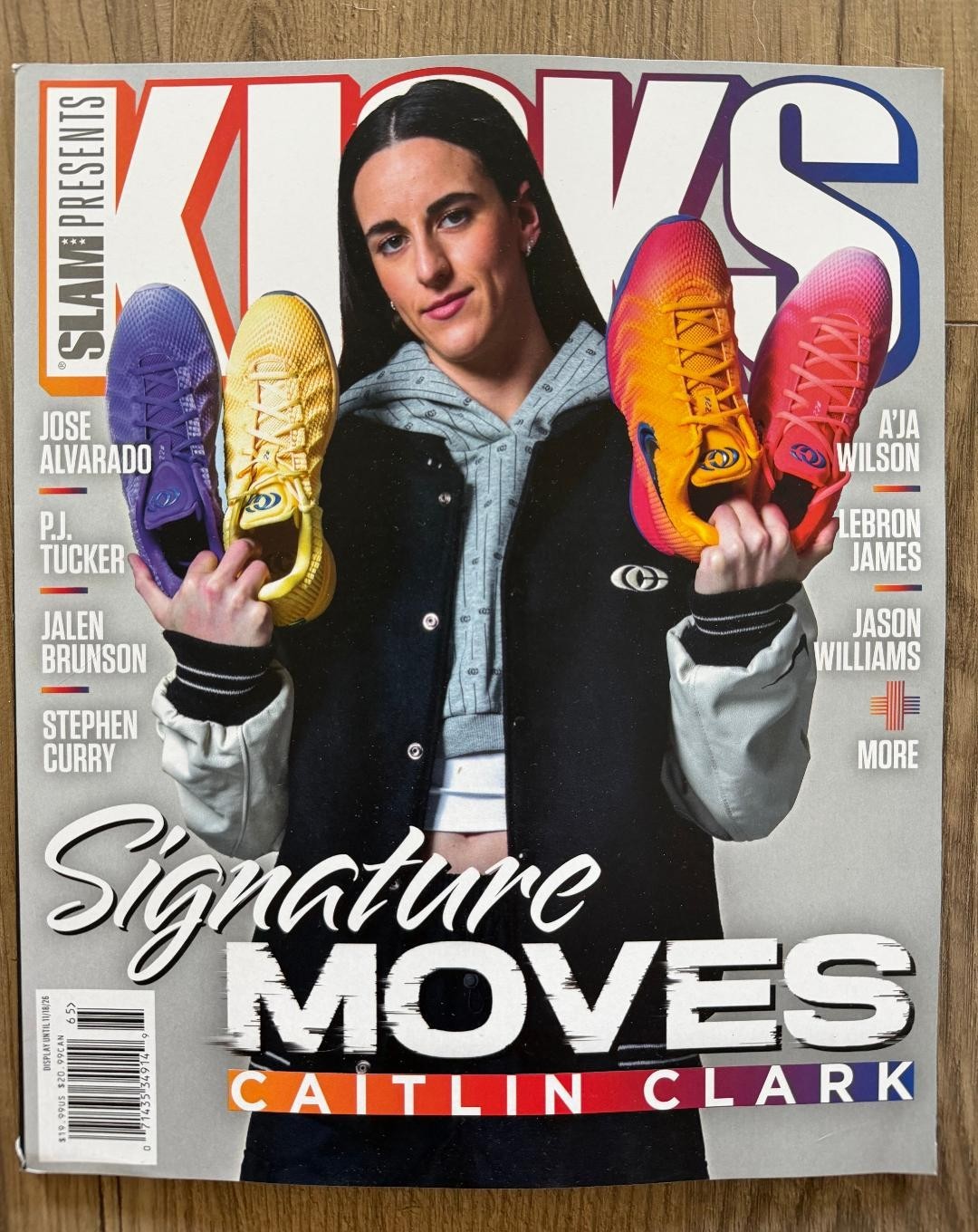 2026 Slam Presents KICKS Magazine CAITLIN CLARK SIGNATURE MOVES Jalen Brunson