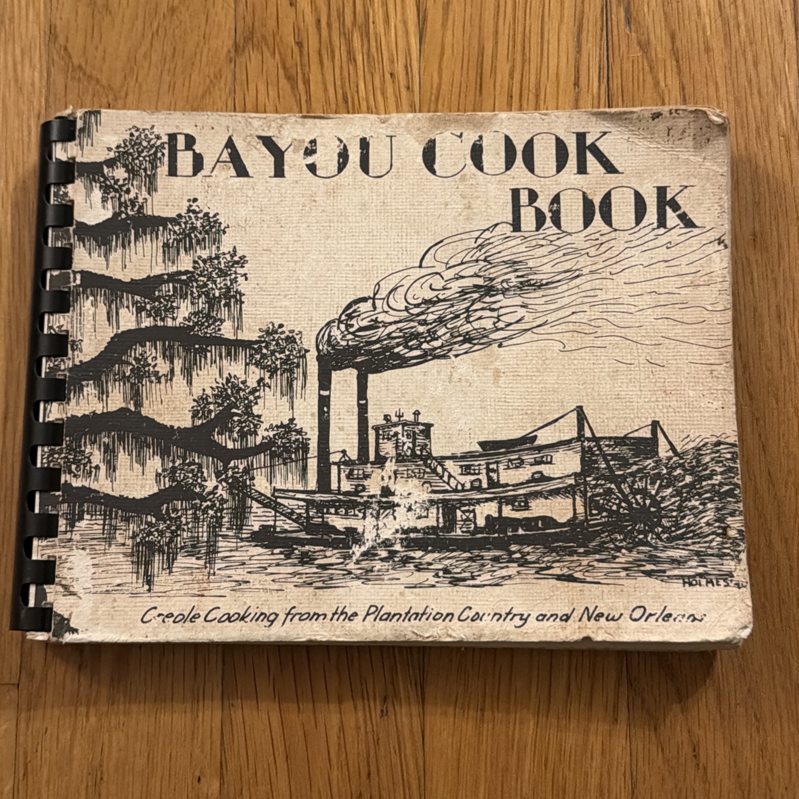 Bayou Cookbook Creole Cooking from New Orleans Thomas J Holmes Vintage 1974
