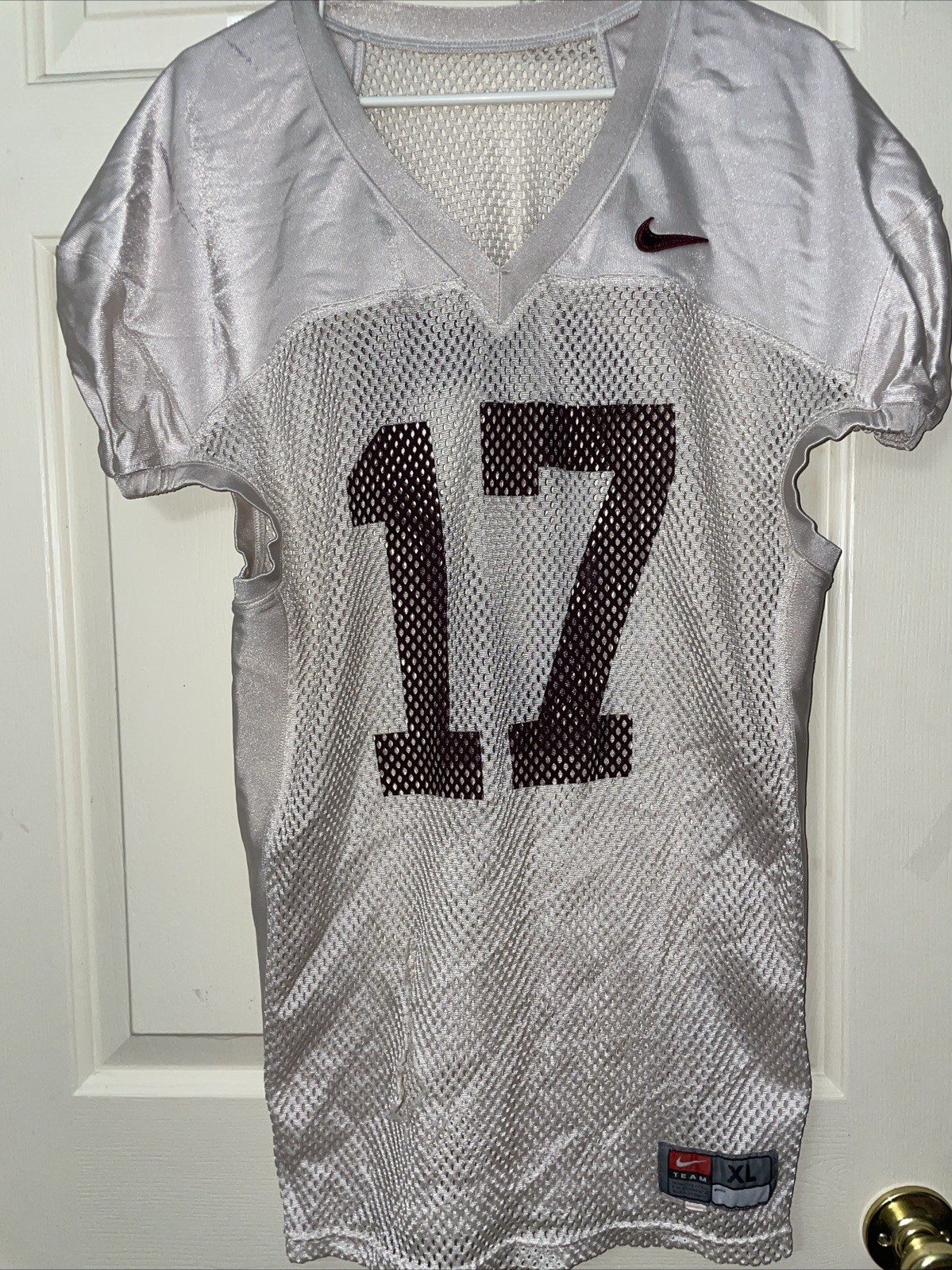 2017 Nike Virgina Tech Hokies #17 Divine Deablo Practice Worn Football Jersey 2017 Nike Virgina Tech Hokies #17 Divine Deablo Practice Worn Football Jersey