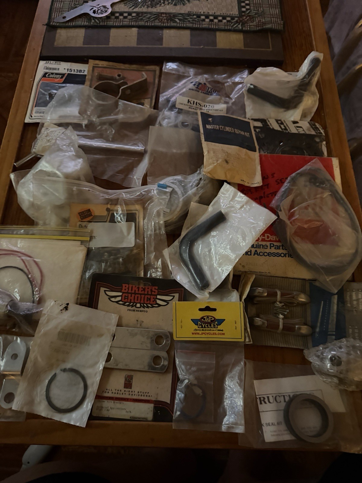 Lot Of Vintage Harley Shovelhead Panhead Ironhead Oem New Parts 70 Or More