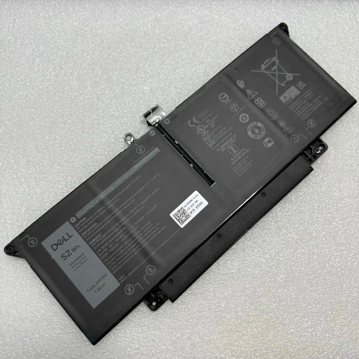 Genuine 52WH JHT2H Battery Dell Latitude 7310 7410 Series 0WY9MP 04V5X2 HRGYV