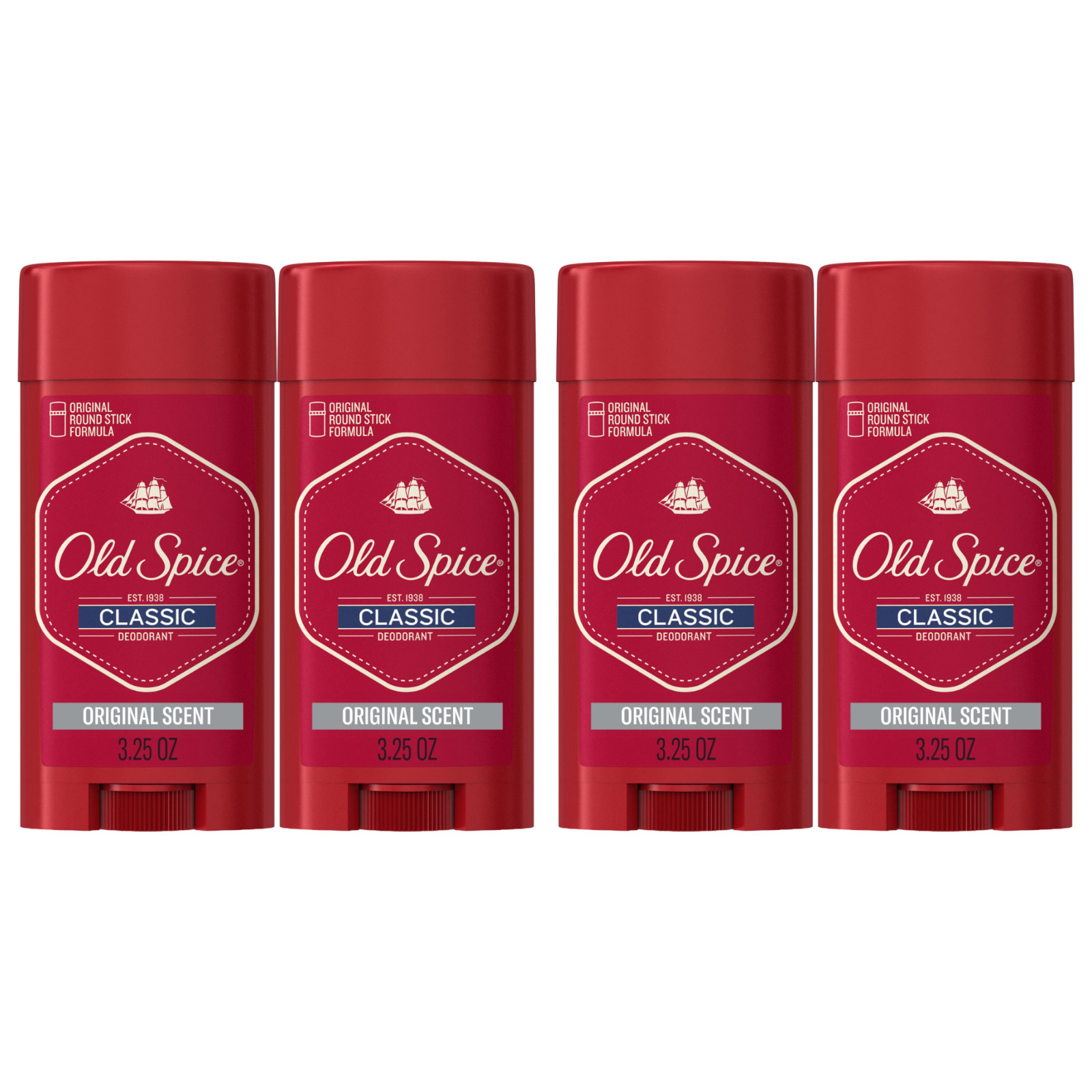 Old Spice Classic Men\'s Deodorant Solid Stick Original Scent 3.25 oz 4 Pack Old Spice Classic Men\'s Deodorant Solid Stick Original Scent 3.25 oz 4 Pack