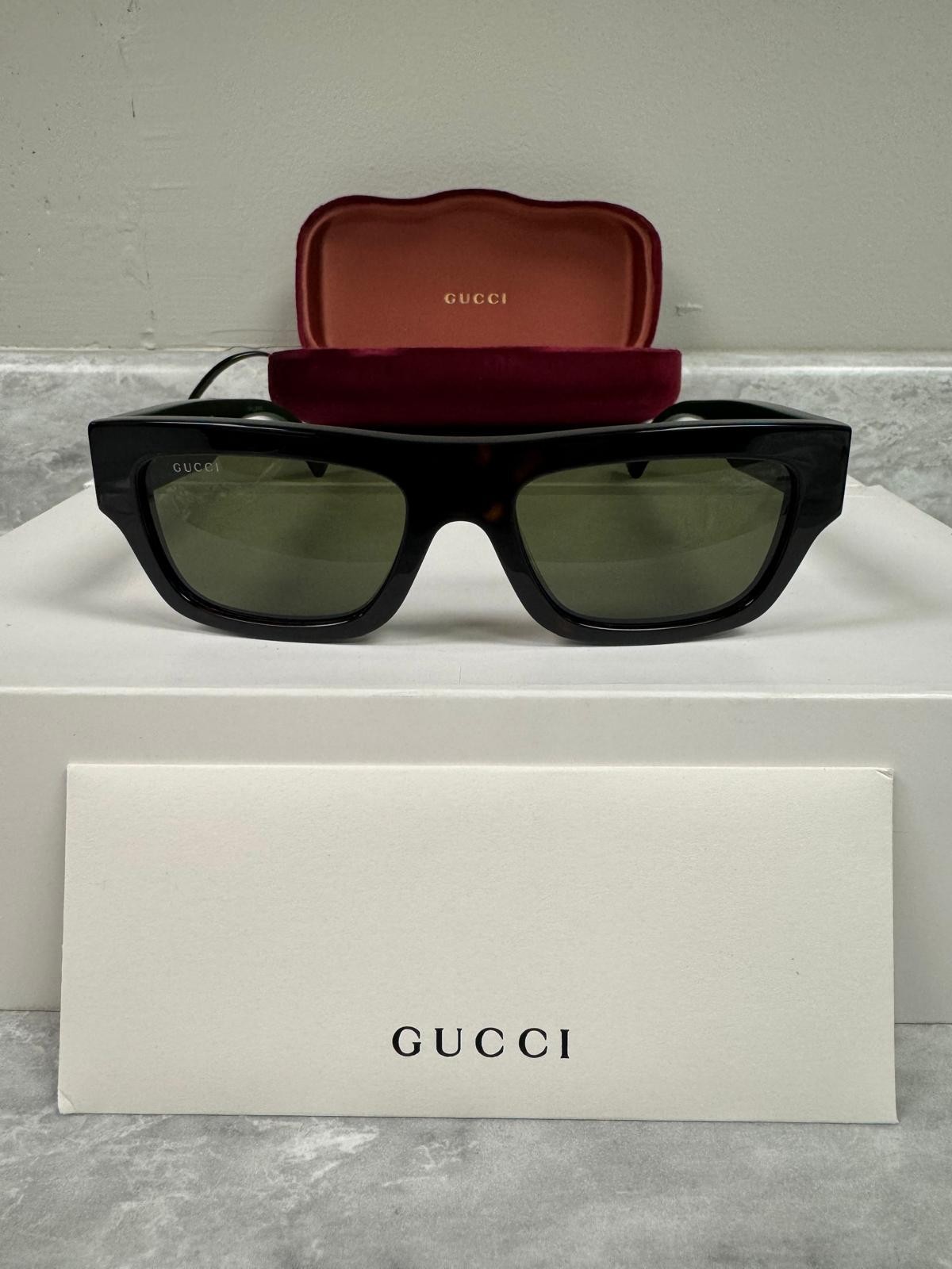 GUCCI | NEW | 1301S | 1301S - 002 | HAVANA - GREEN - RED | GREEN