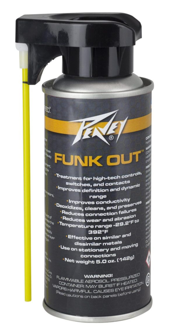 Peavey Funk Out Contact Cleaner for Pots Switches Controls & Electronics Peavey Funk Out Contact Cleaner for Pots Switches Controls & Electronics