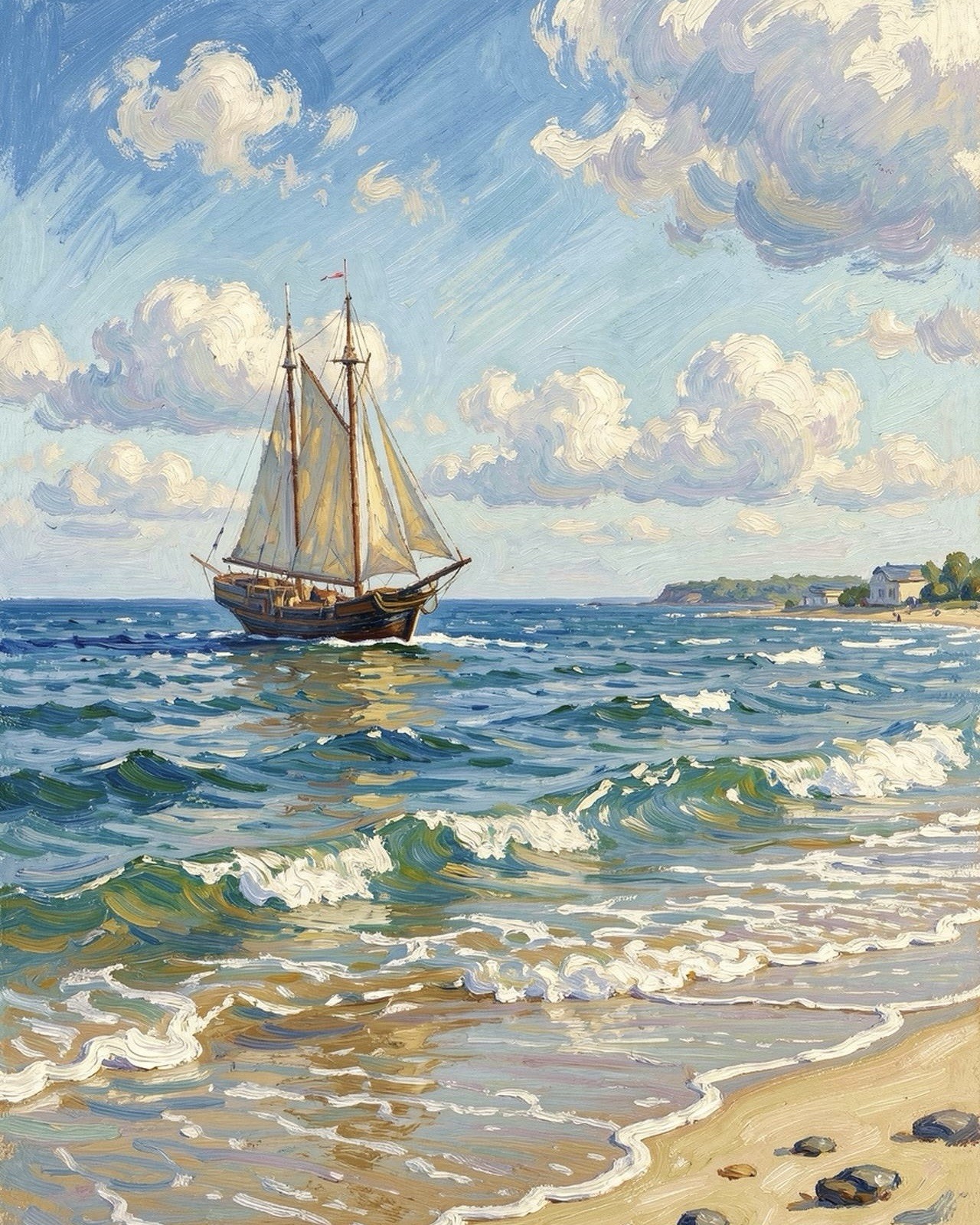 Stunning Sunset Sailboat Art Print | Limited Edition Signed Art Collectible