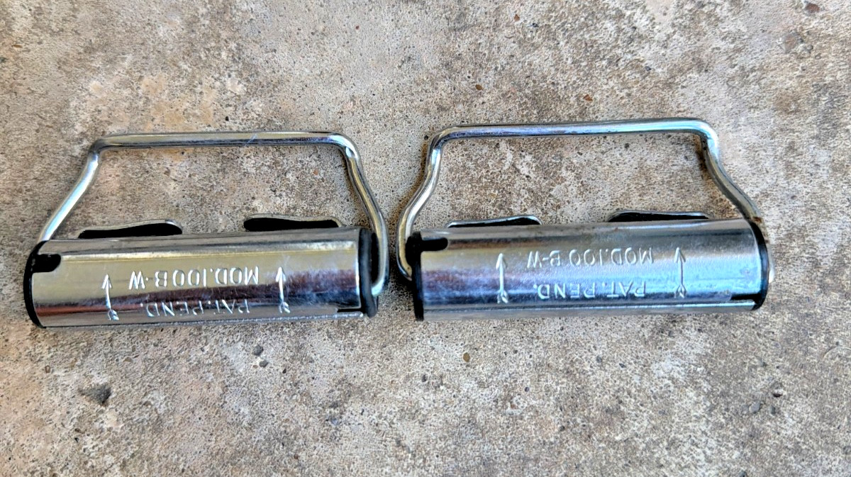 Vintage Borg-Warner Roll-A-Belt Model 100 B-W Seat Belt Retractors Chrome Vintage Borg-Warner Roll-A-Belt Model 100 B-W Seat Belt Retractors Chrome