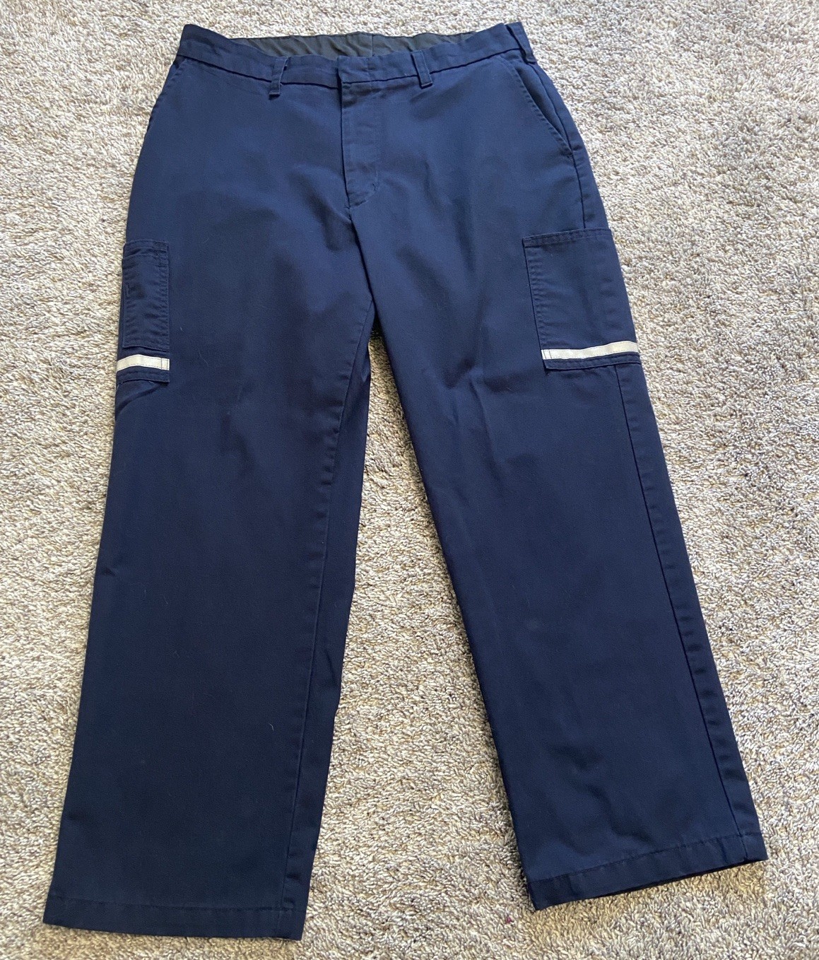 Stan Herman Work Pants Men 36x30 (35x29) Blue Twill Stan Herman Work Pants Men 36x30 (35x29) Blue Twill