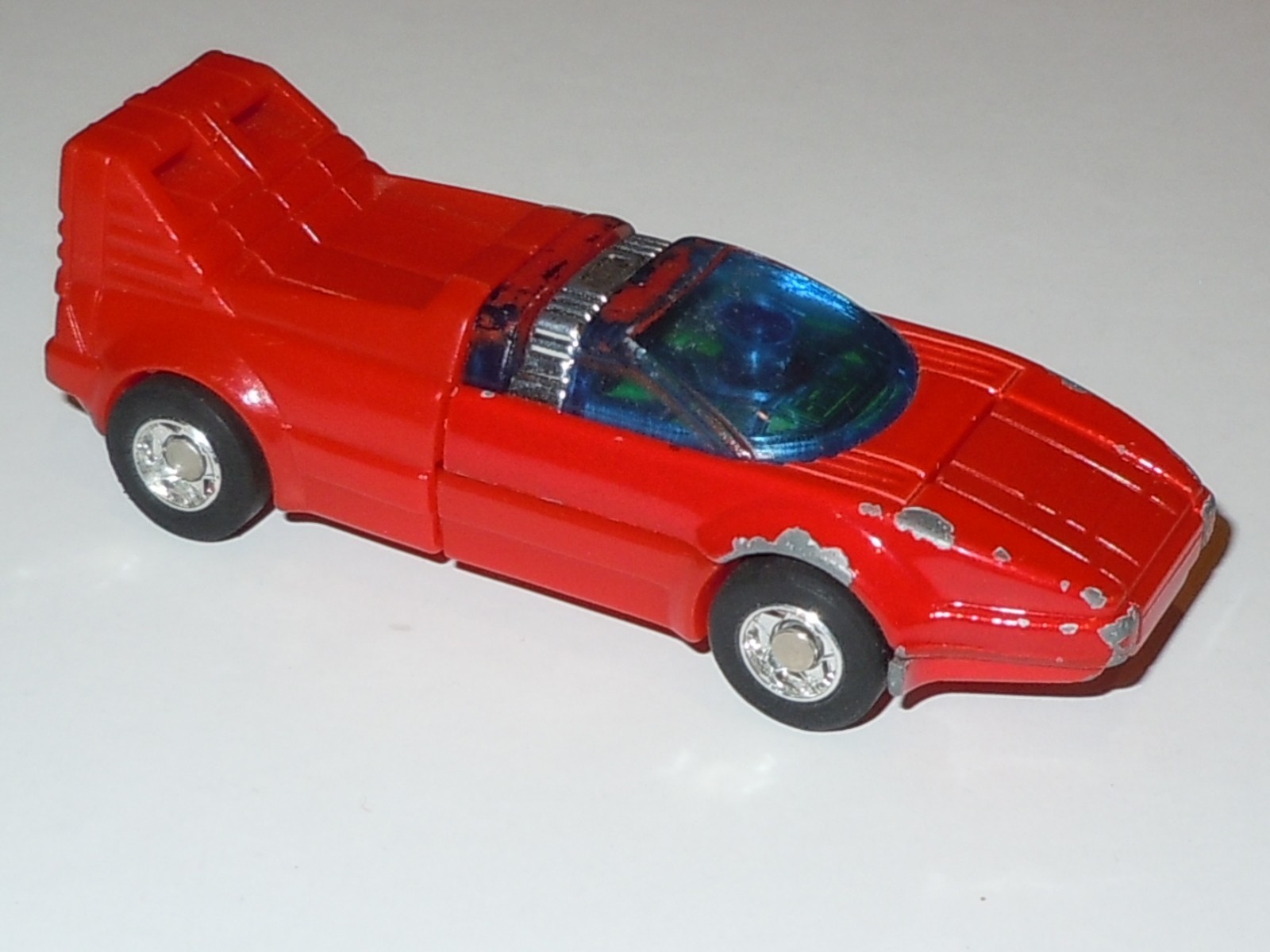 Vintage Tonka Gobots Red Super Car Turbo 1982 Complete Original Tires No Repro