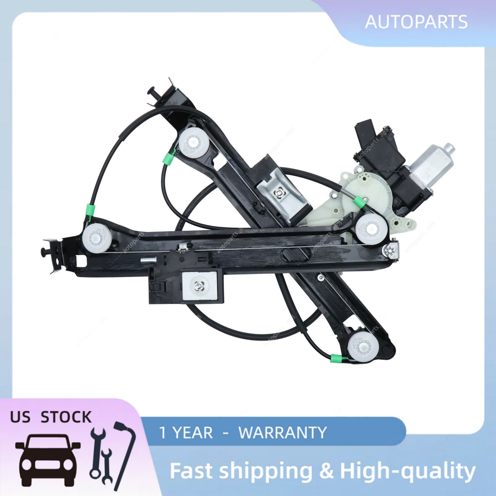 Front Left Window Regulator W/ Motor 751-841 For 2011-2015 Chevrolet Camaro