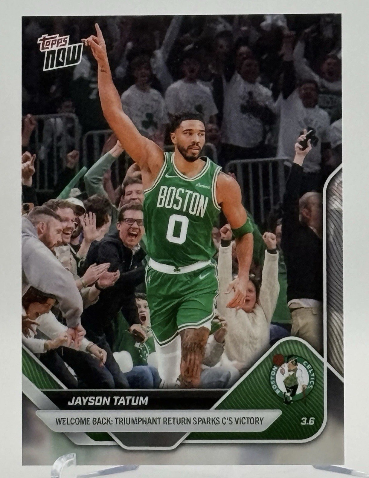 Jayson Tatum Triumphant Return 2025-26 NBA Topps NOW - #197 - QTY