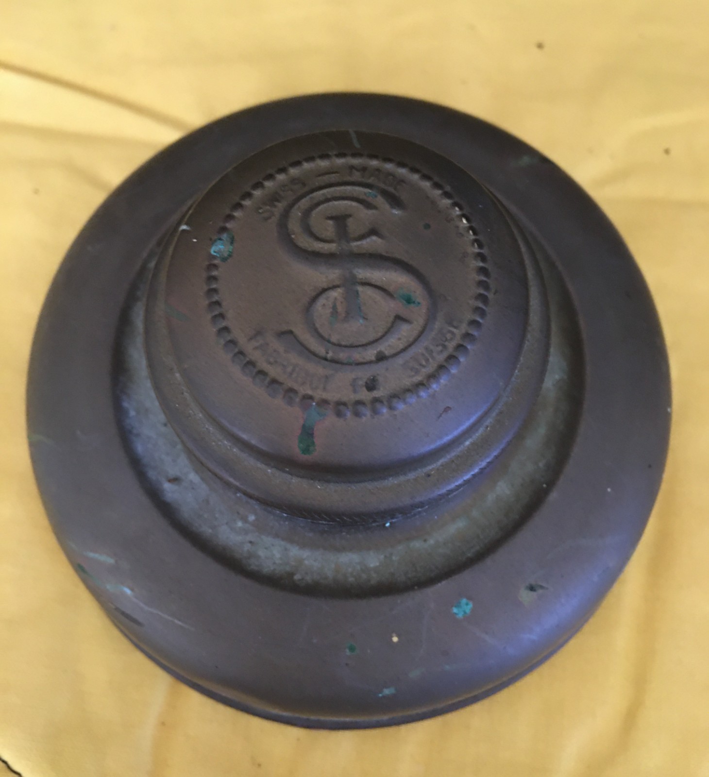 Vintage SIGG Switzerland Brass Spirit Burner and Brass Container