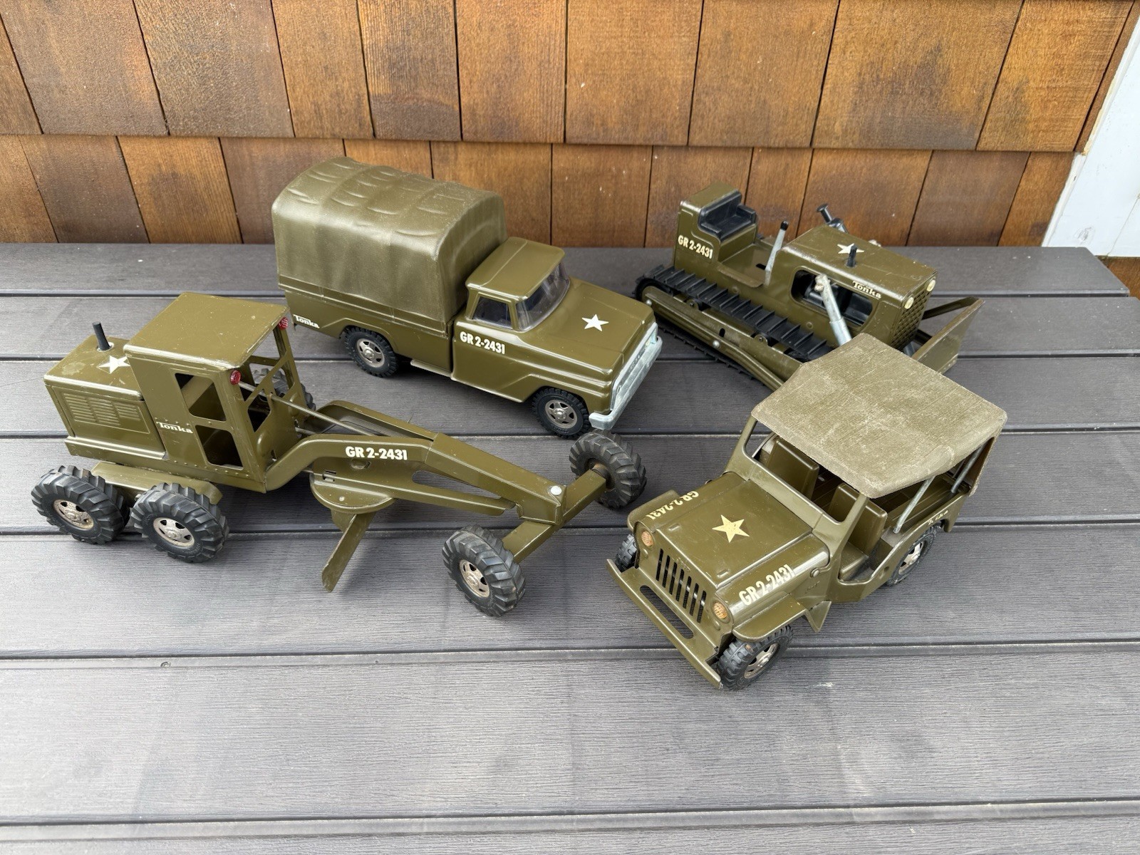 Vintage Tonka Complete Military Set 1960s. Very Good Condition. Vintage Tonka Complete Military Set 1960s. Very Good Condition.