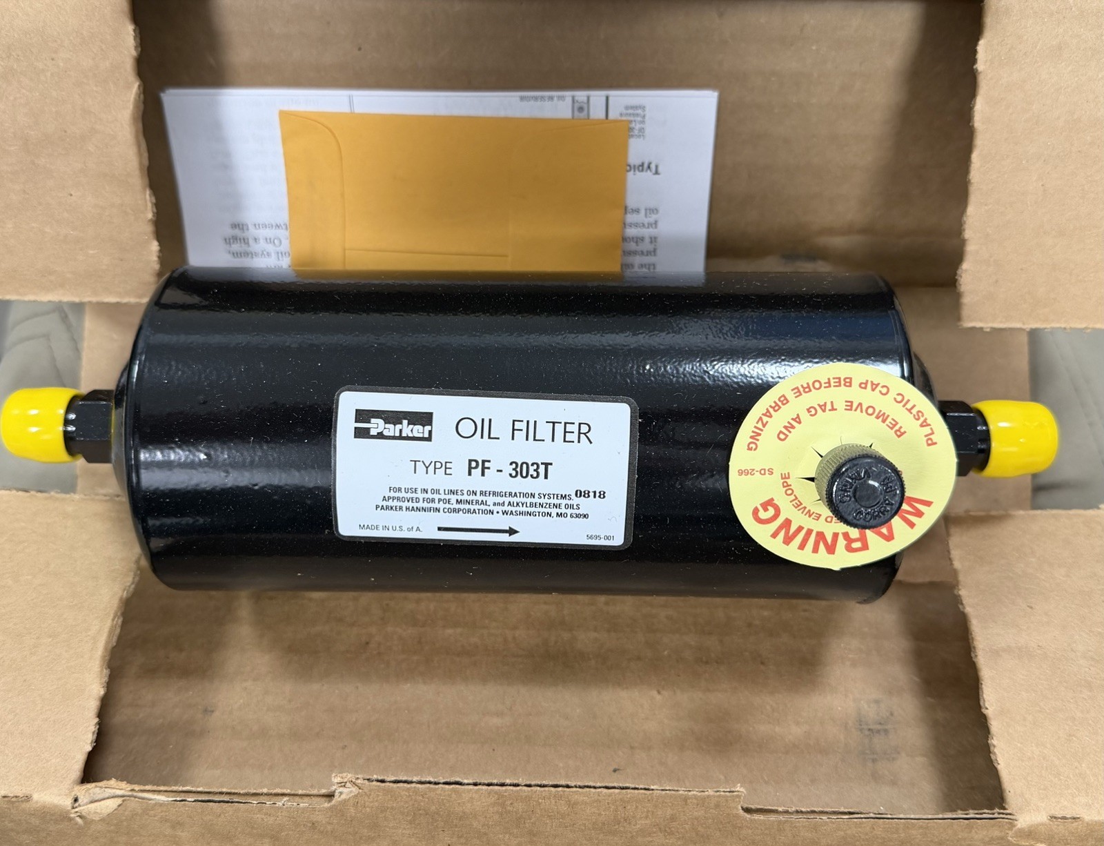 Parker/Sporlan PF-303-T Oil Filter 