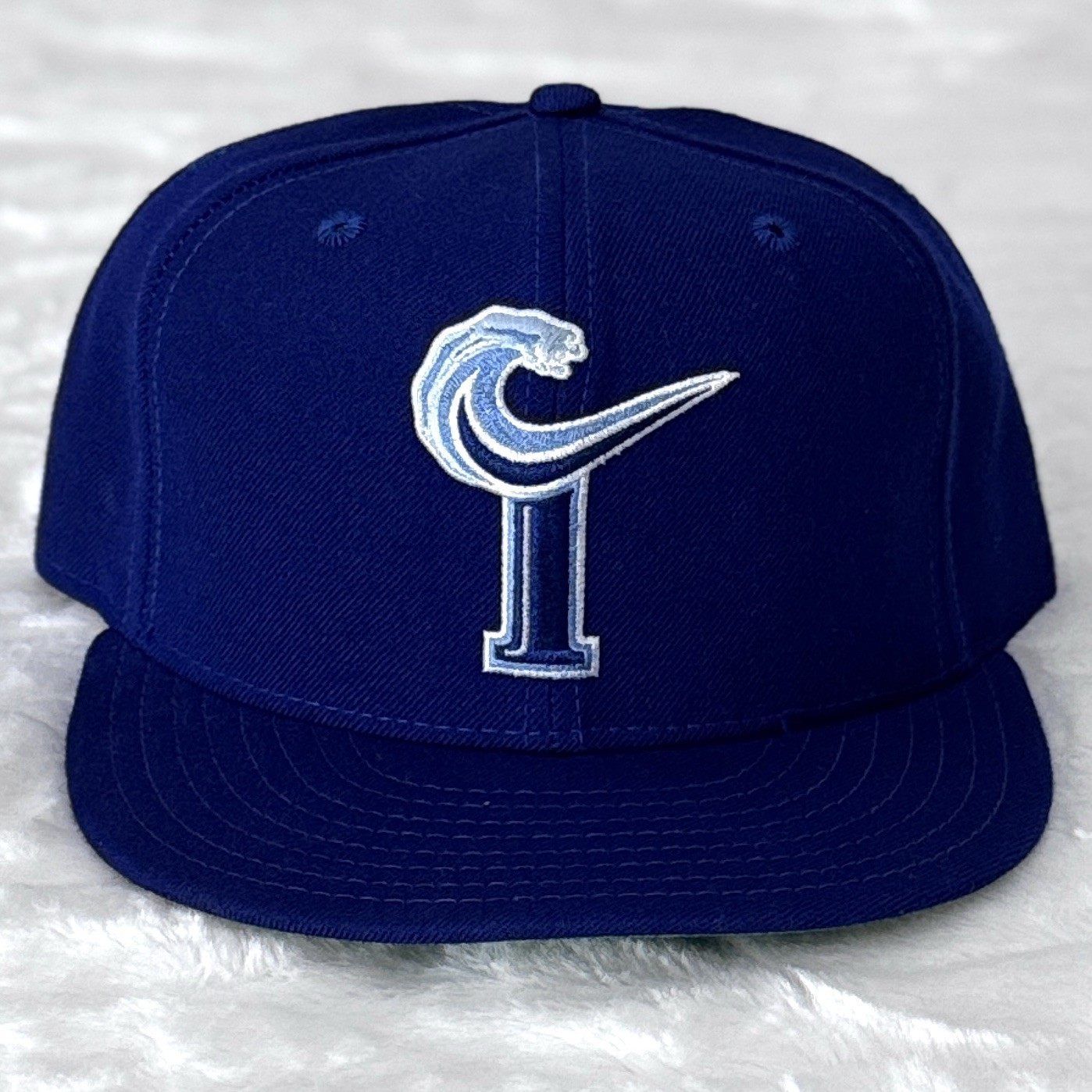Vintage 90s Norfolk Tides MiLB New Era Hat 5950 Wool Fitted 7 5/8 Made USA Cap