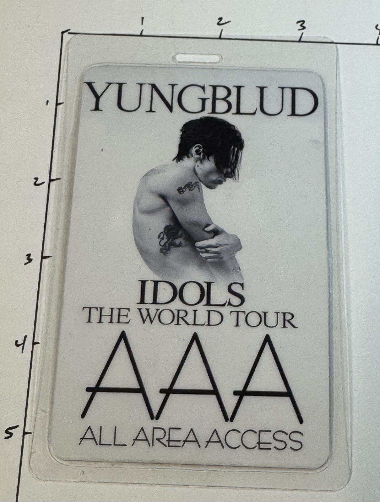 YUNGBLUD Commemorative the IDOLS, World Tour, All Area Access Pass, And Lanyard