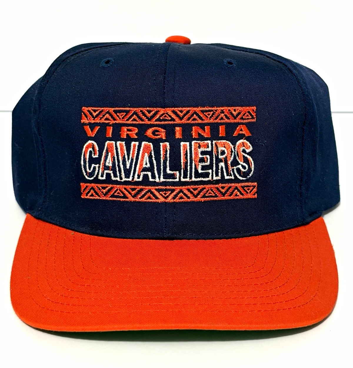 Vintage 90s University of Virginia Cavaliers Snapback Hat Two-Tone Green Underbr Vintage 90s University of Virginia Cavaliers Snapback Hat Two-Tone Green Underbr