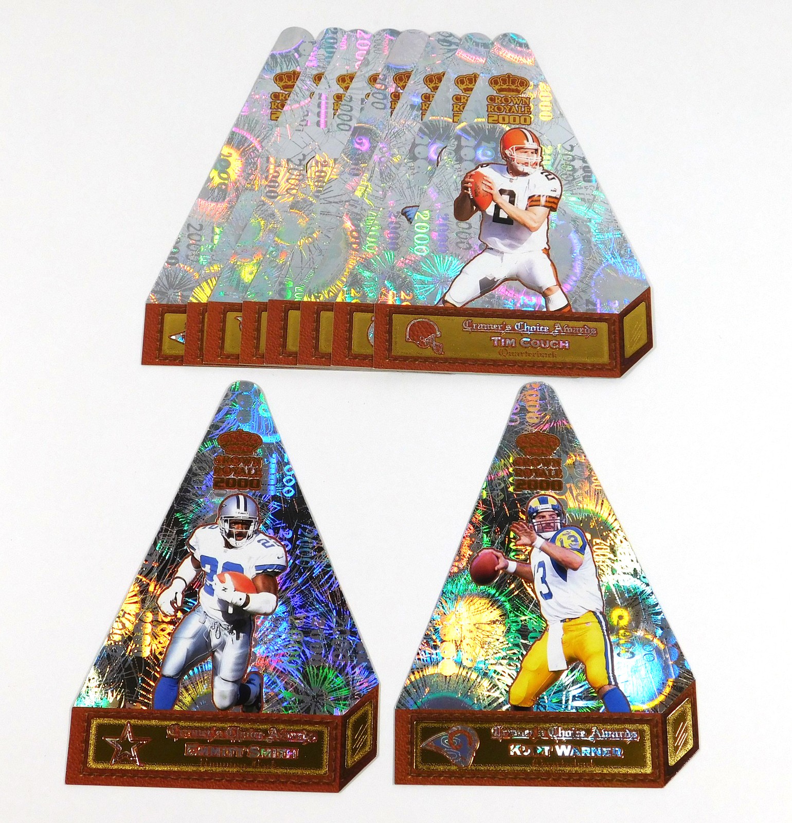 2000 Pacific Crown Royale Cramer's Choice Jumbo Football Set (10)