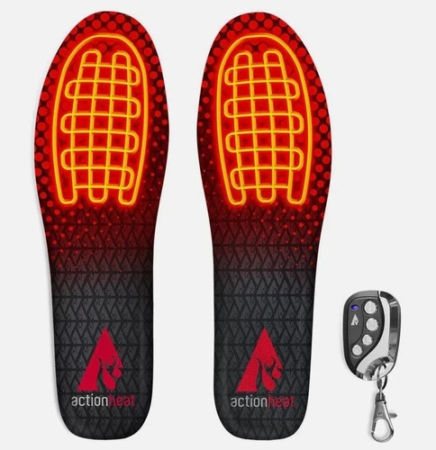 NEW Action Heat 3.7V Heated Insoles L/Xl with Remote Control NEW Action Heat 3.7V Heated Insoles L/Xl with Remote Control