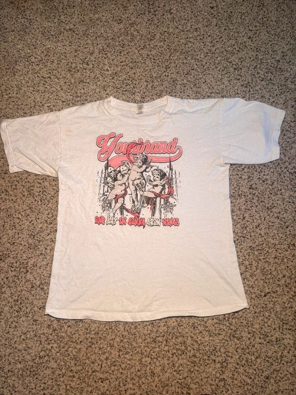 Vintage y2k grunge fairycore Radiohead Cherub Angel Graphic Tee Shirt Youth XL Vintage y2k grunge fairycore Radiohead Cherub Angel Graphic Tee Shirt Youth XL