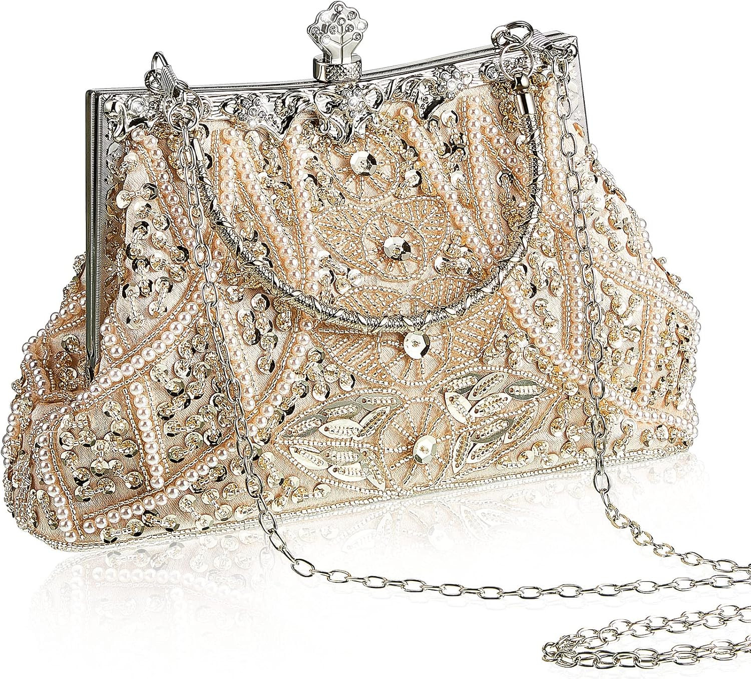 1920S Accessories for Women Vintage Beaded Clutch Evening Bag Formal