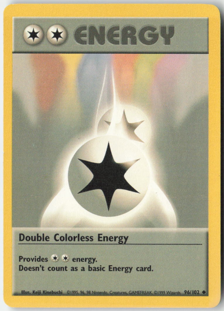 Double Colorless Energy 96/102 Uncommon Base Set Unlimited Pokemon MP