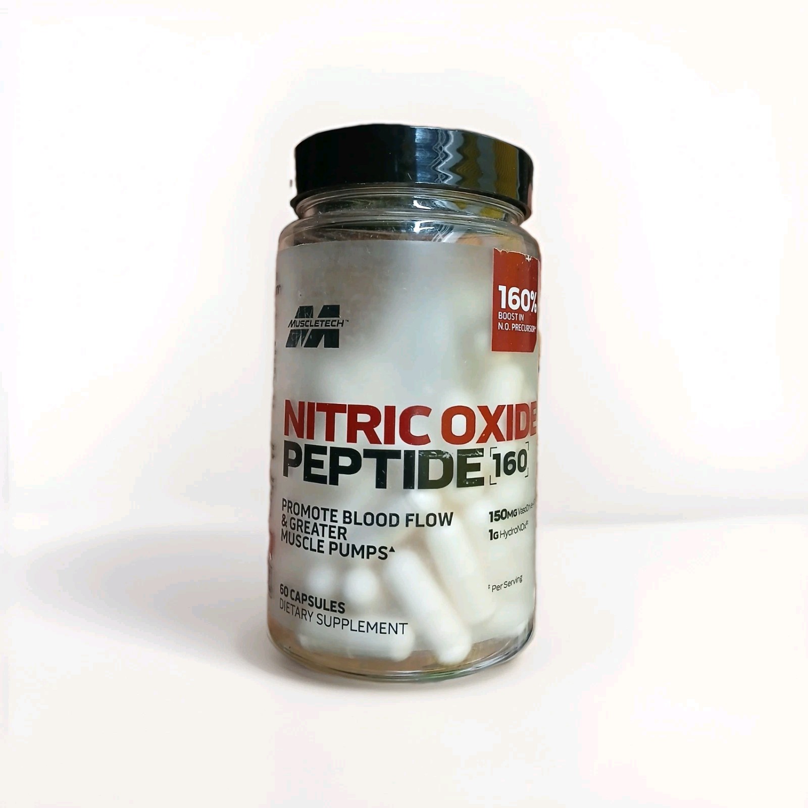 MuscleTech Nitric Oxide Peptide 160 - Advanced Formula Supports Nitric Oxide MuscleTech Nitric Oxide Peptide 160 - Advanced Formula Supports Nitric Oxide