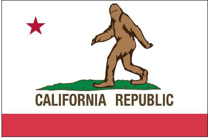  California Big foot flag sasquatch  3\'X5\' FEET eyelets Original yeti