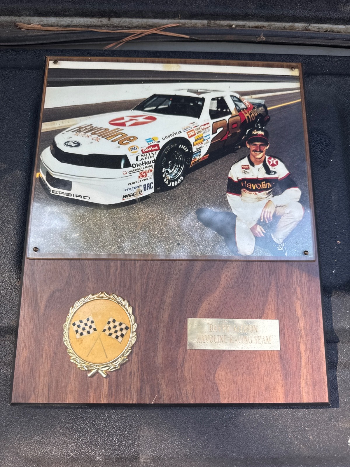Davey Allison vintage plaque Davey Allison vintage plaque