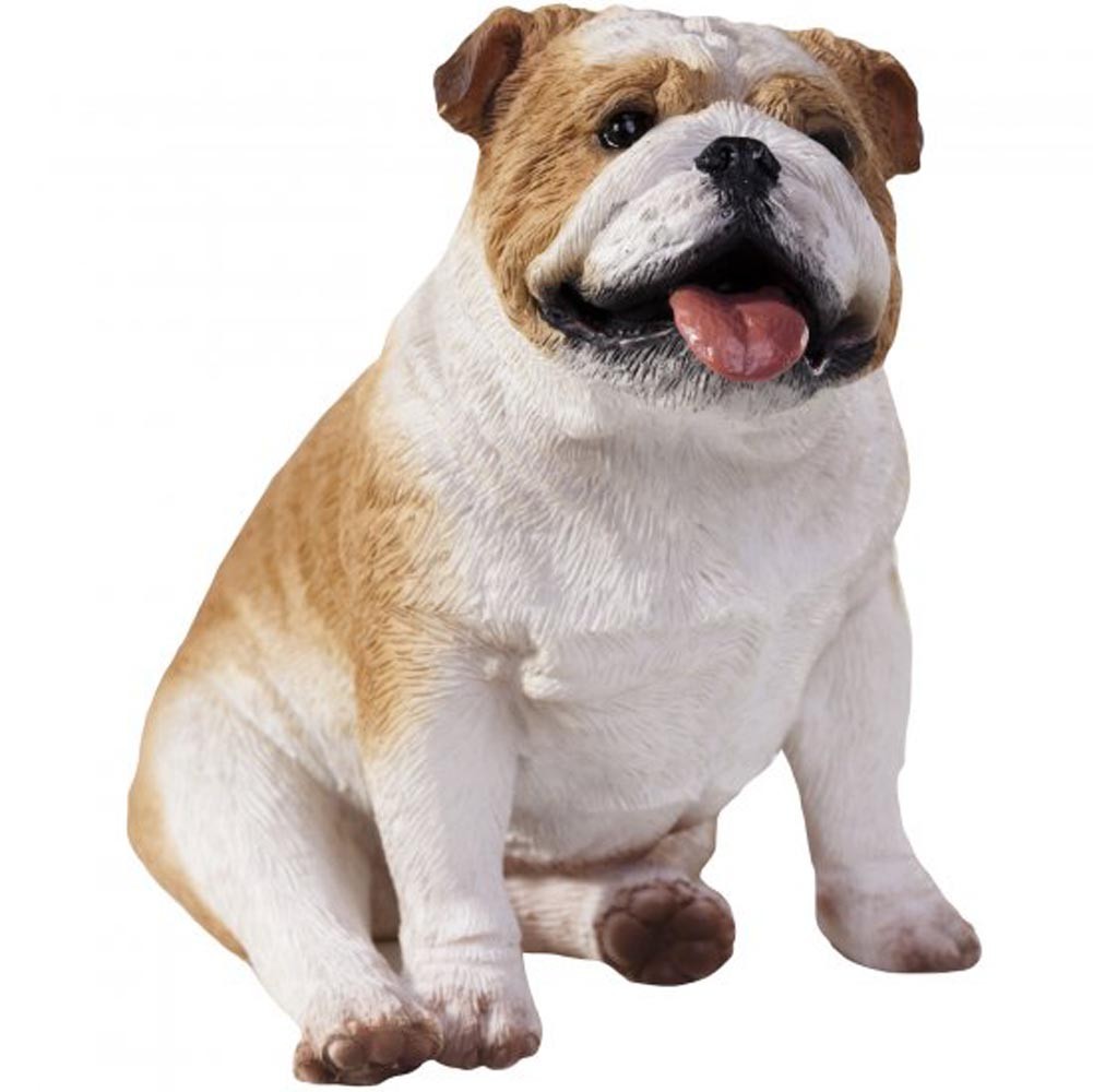 Bulldog Figurine Hand Painted Fawn - Sandicast