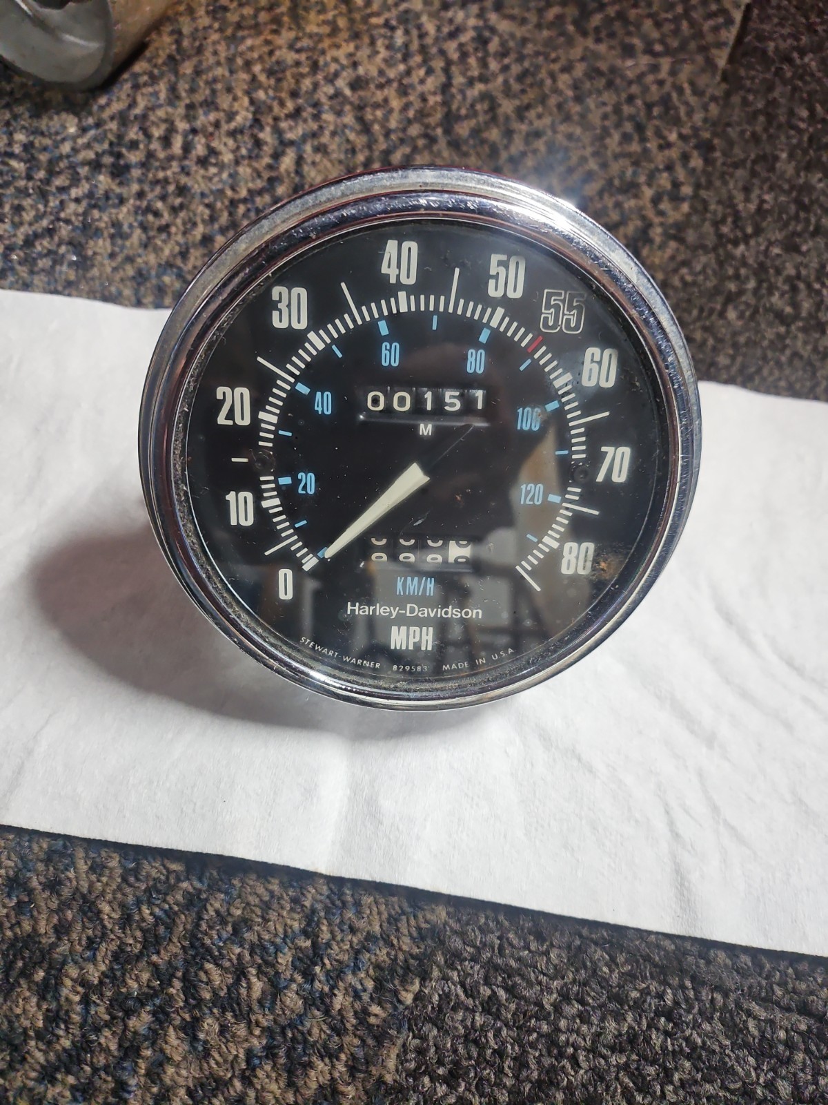 Harley Shovelhead FLH & FX speedometer 67004-80 Harley Shovelhead FLH & FX speedometer 67004-80