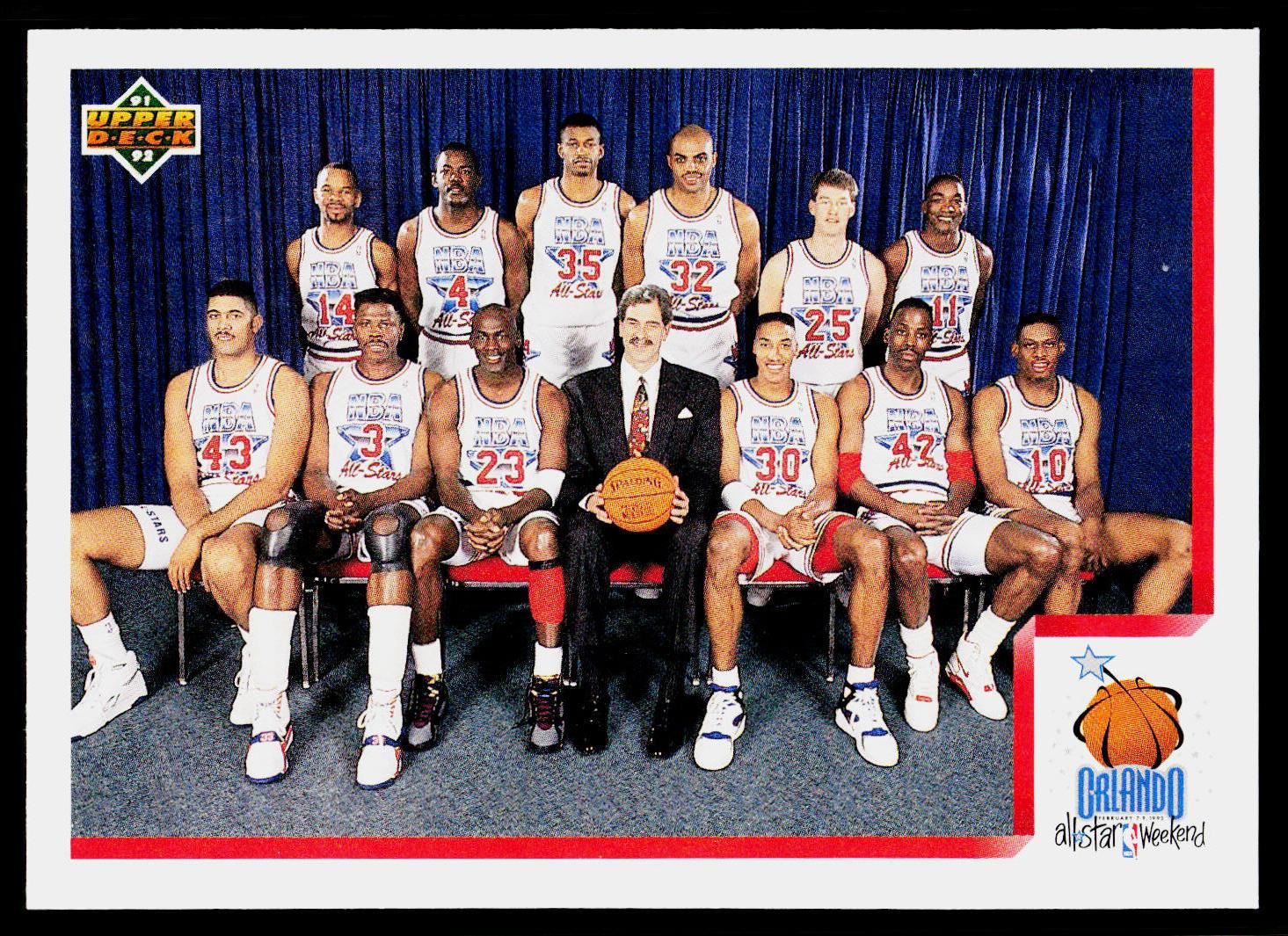 1992 NBA East All-Star Checklist, 1991-92 Upper Deck, #449, , Basketball Card