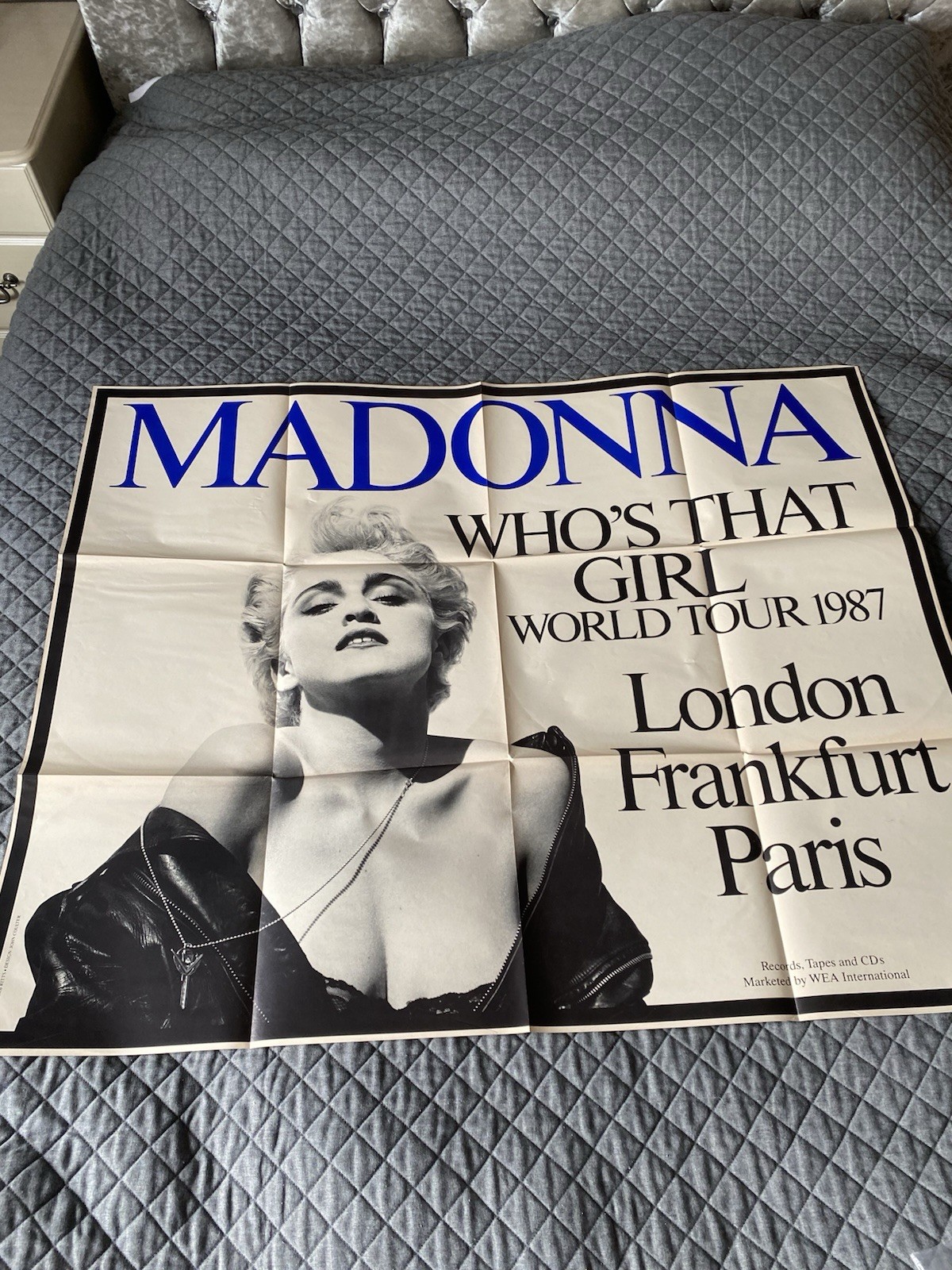 Madonna Tour Poster 1987 Who’s That Girl - Immaculate Condition