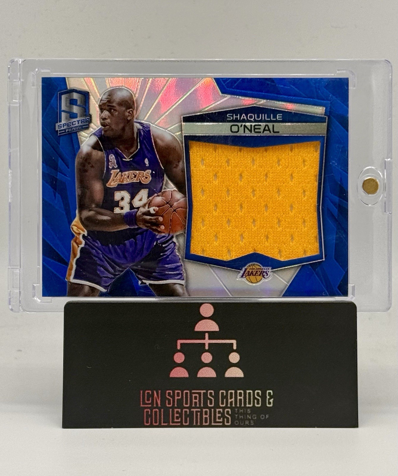 2015-16 Panini Spectra Basketball Shaquille O’Neal Jumbo Game Worn Patch 49/49