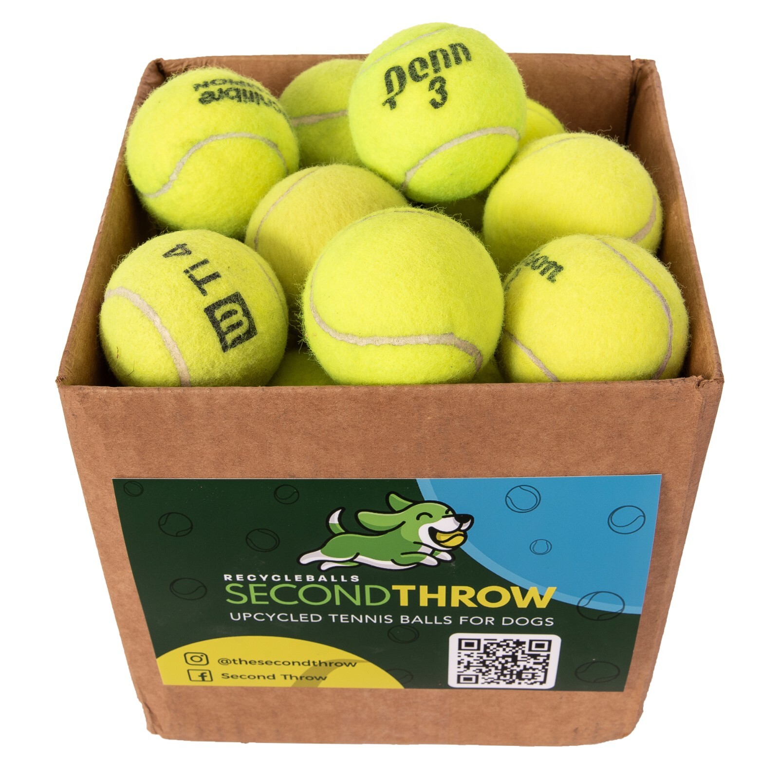 25 Used Tennis Balls -  - Fun for Dogs - Give to a Charity