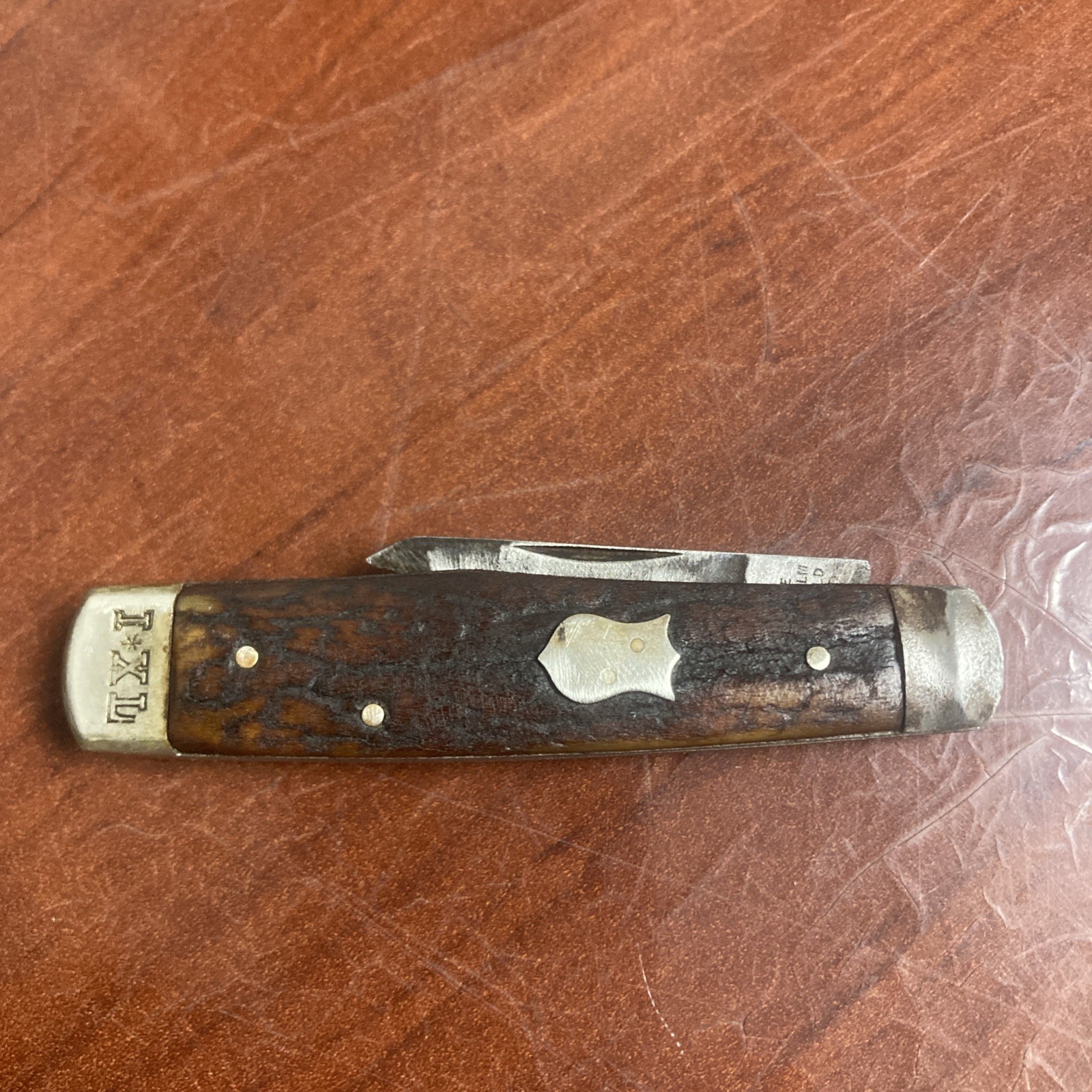 Antique George Wostenholm IXL Barlow Knife Jigged Bone Broken Master Blade Parts