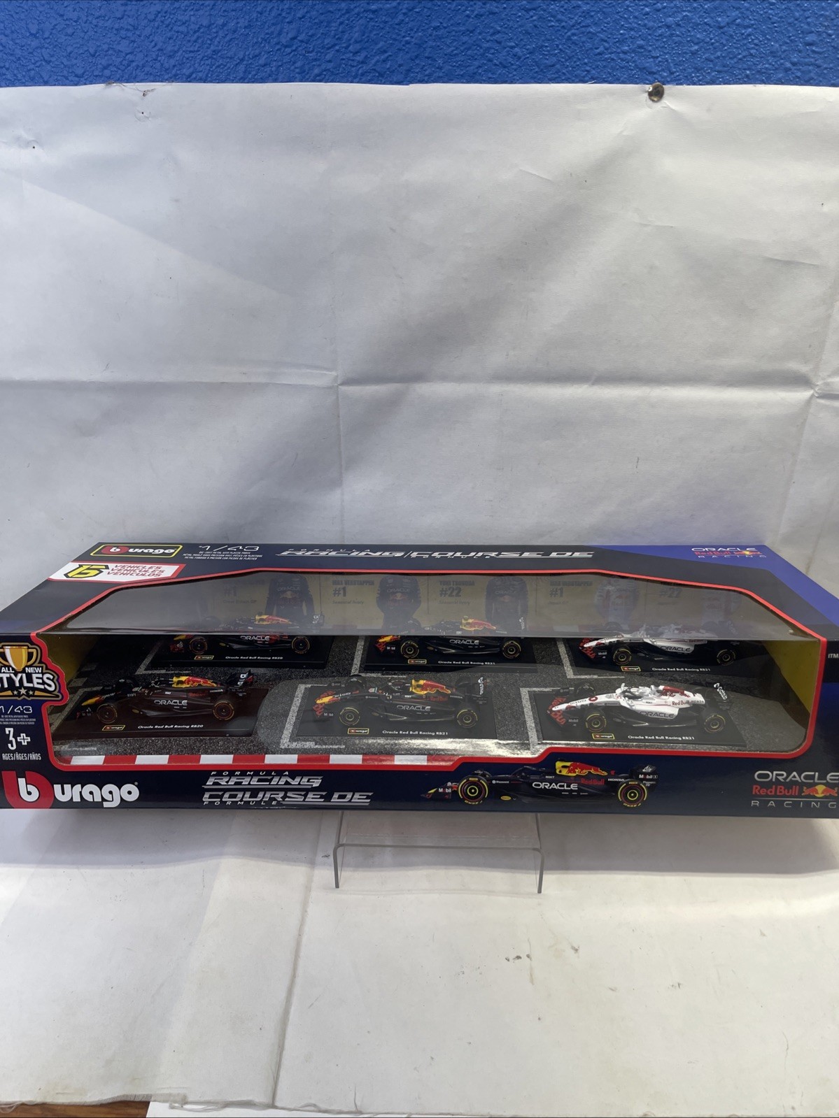 Burago 1:43 Scale RedBull Formula F1 Die Cast Racing Car 6-pack Set