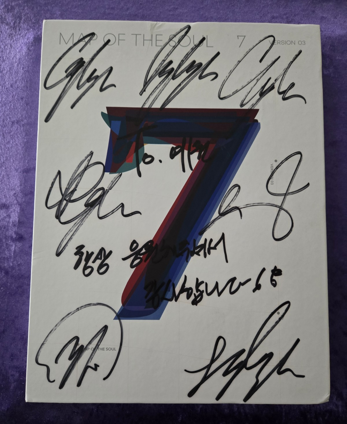 BTS MAP OF THE SOUL 7 Ver. 03 Authentic Autographe w/ Photobook & Inserts (2020)