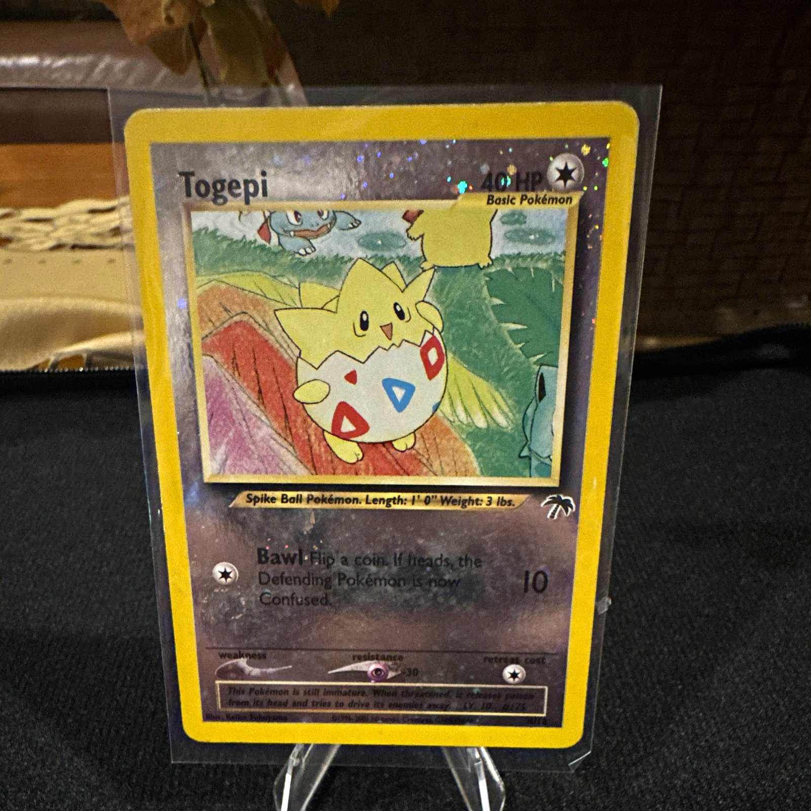 Togepi 4/18, Southern Islands Holo Promo (2001 WOTC). Togepi 4/18, Southern Islands Holo Promo (2001 WOTC).
