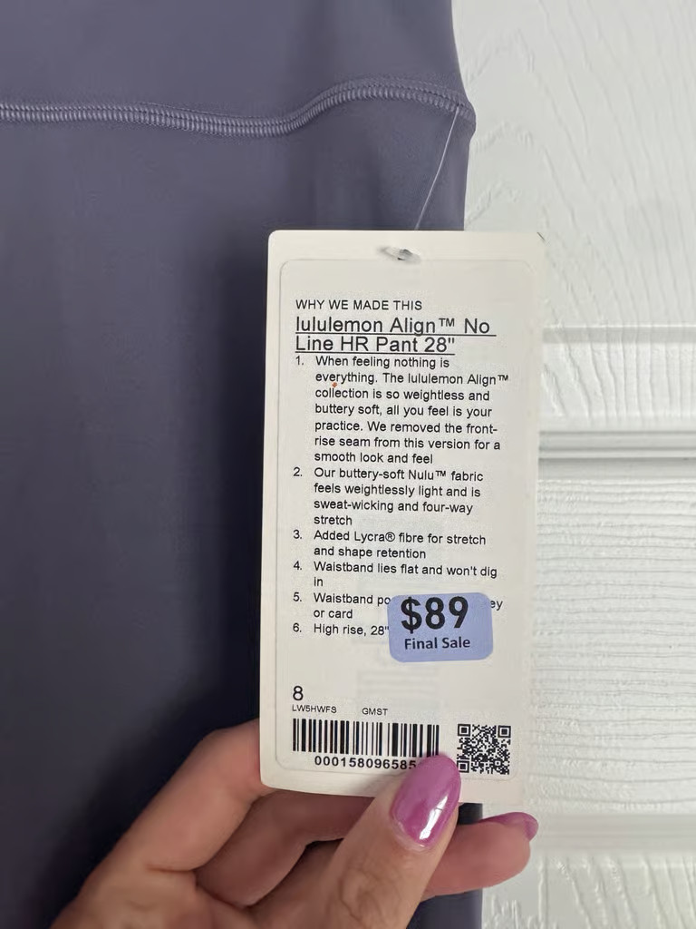 Lululemon Leggings - 2 pairs 1 NWT the other was worn 2 times Lululemon Leggings - 2 pairs 1 NWT the other was worn 2 times