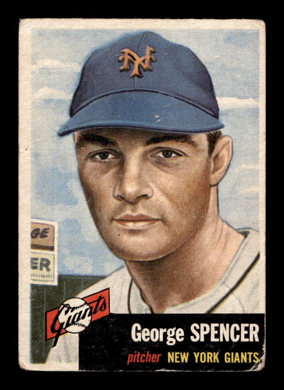 1953 Topps #115 George Spencer Giants GD-VG *9v
