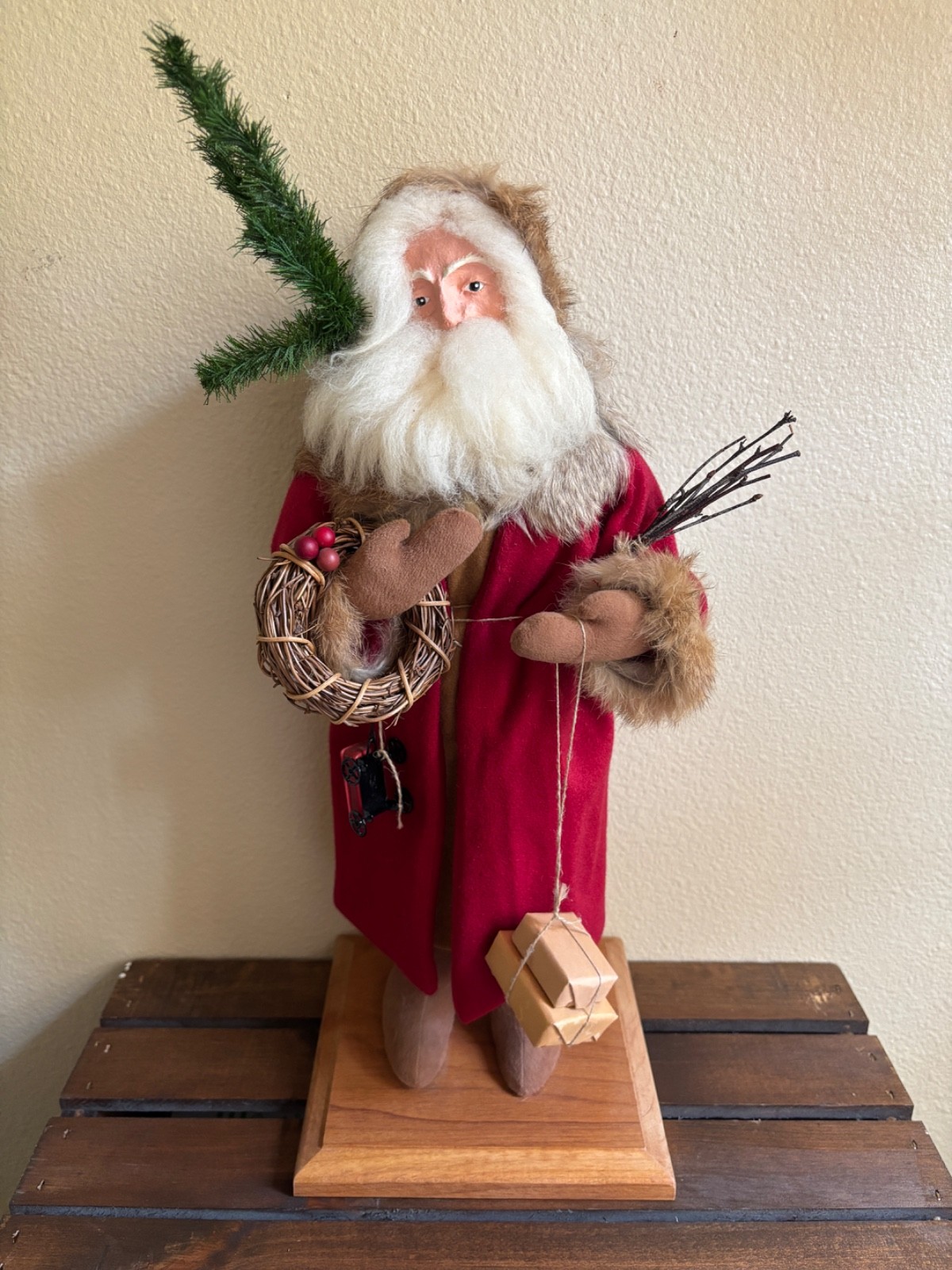 Vintage 1987 Lynn Haney Father Christmas Santa Signed Vintage 1987 Lynn Haney Father Christmas Santa Signed