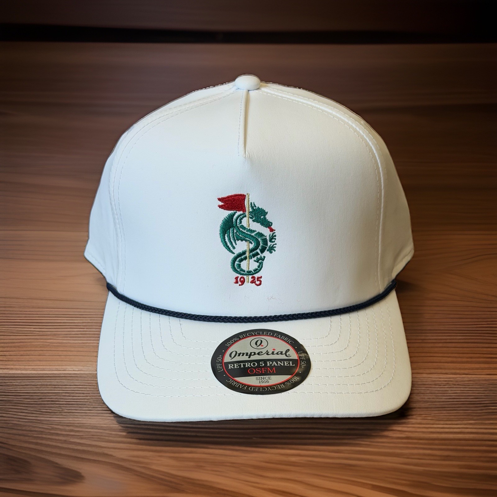 Monterey Peninsula Country Club - Imperial Golf Hat - White/ Navy - New Monterey Peninsula Country Club - Imperial Golf Hat - White/ Navy - New