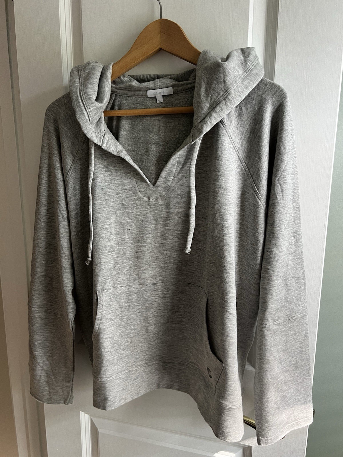 NWOT Calme by Johnny Was Easy Pullover Hoodie in Gray Size L