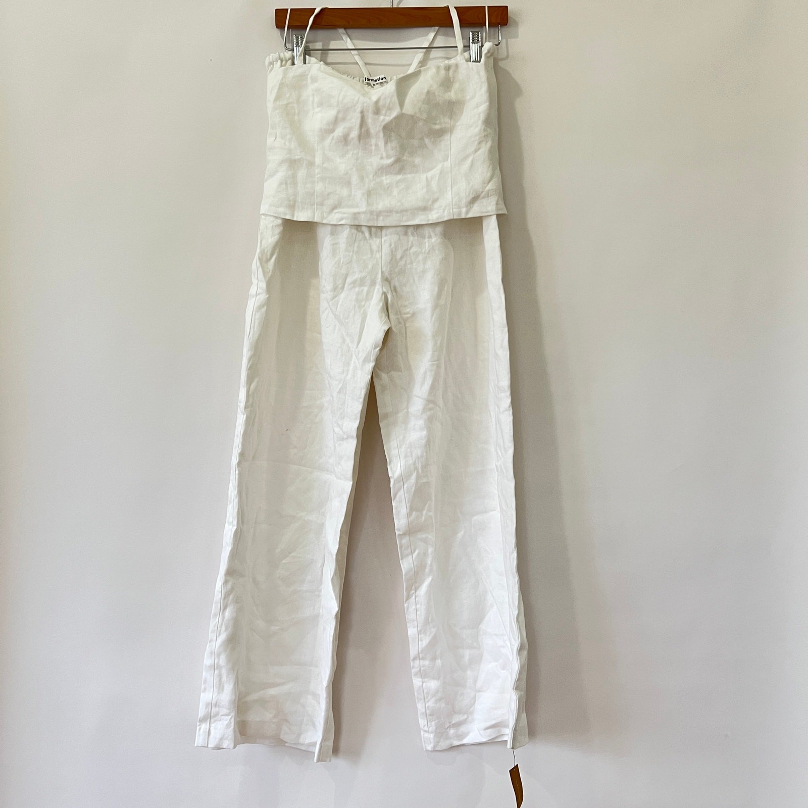 NEW NWT Reformation Jaida Linen Two Piece Set White Size XL NEW NWT Reformation Jaida Linen Two Piece Set White Size XL