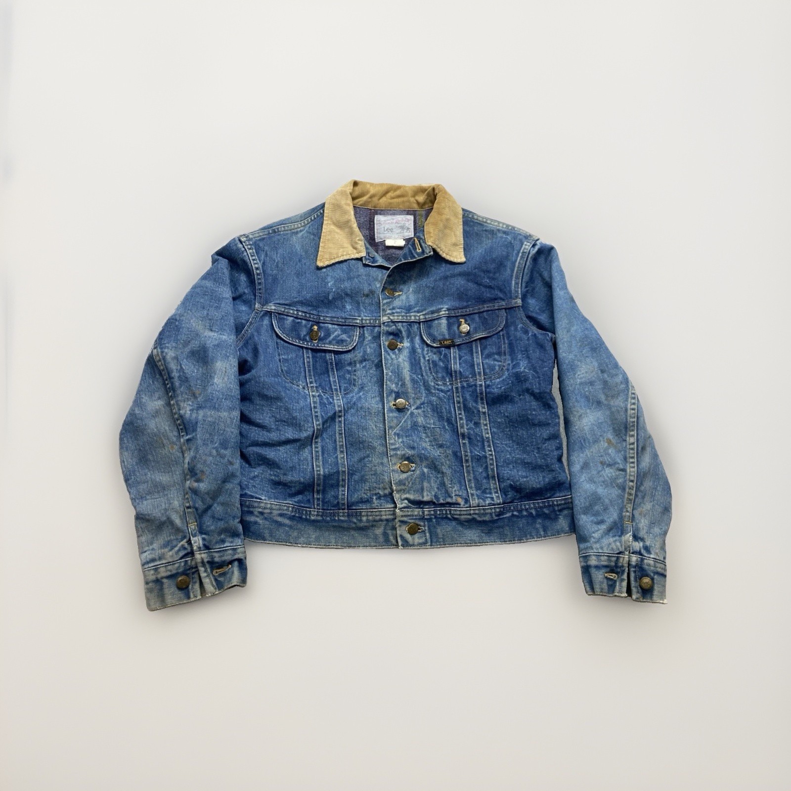 Vintage Lee Storm Rider Denim Jacket Mens M Blanket Lining 70s 60s Distressed Vintage Lee Storm Rider Denim Jacket Mens M Blanket Lining 70s 60s Distressed