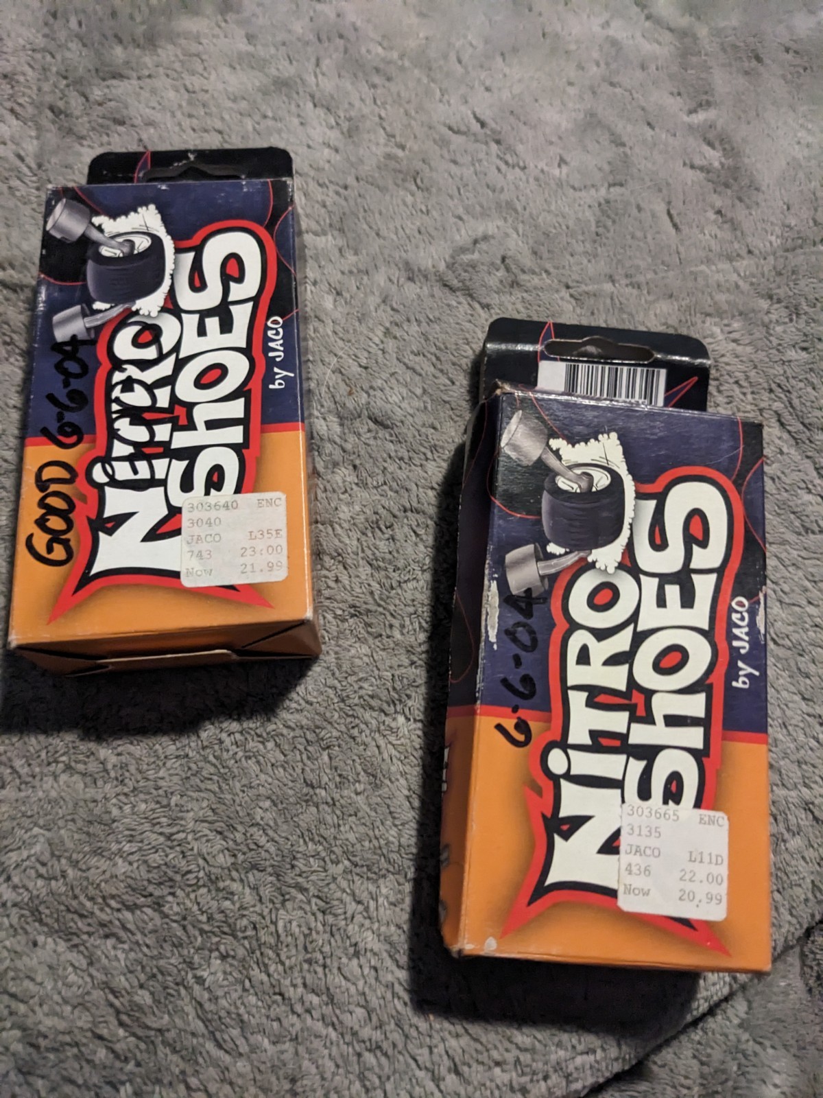 Vintage Jaco Nitro Shoes 1/10 RC Tires - Front & Rear Combo Set (NOS)