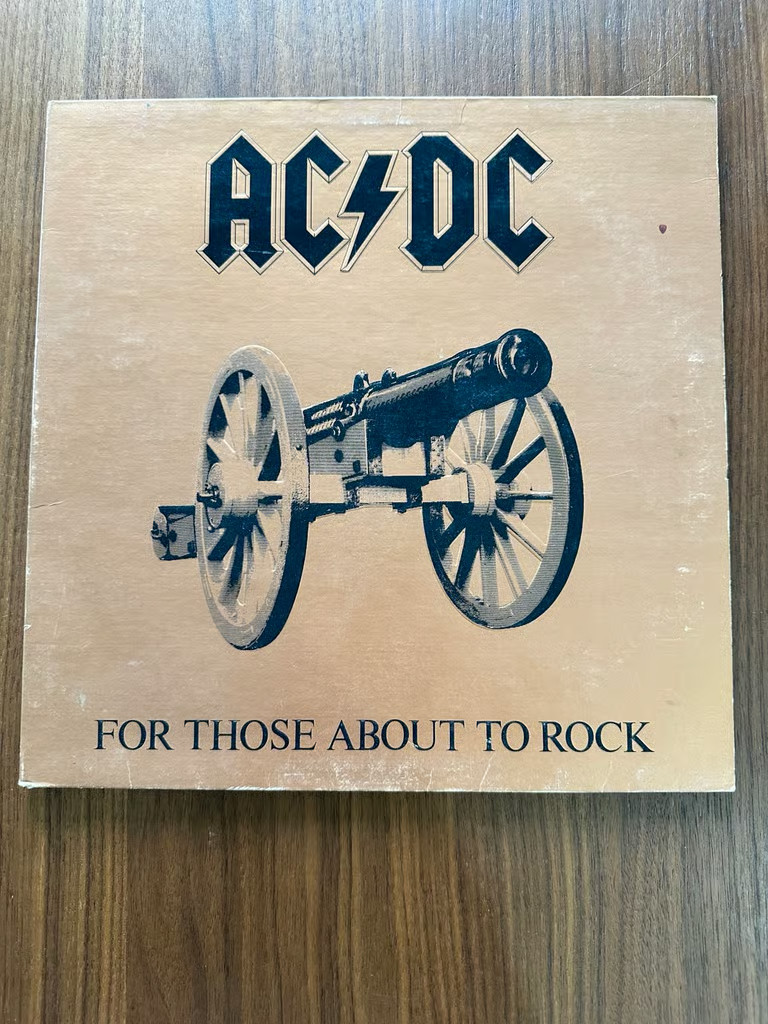 1981 AC/DC ‎For Those About to Rock [RL, Ludwig, First Pressing] NM Vinyl Record