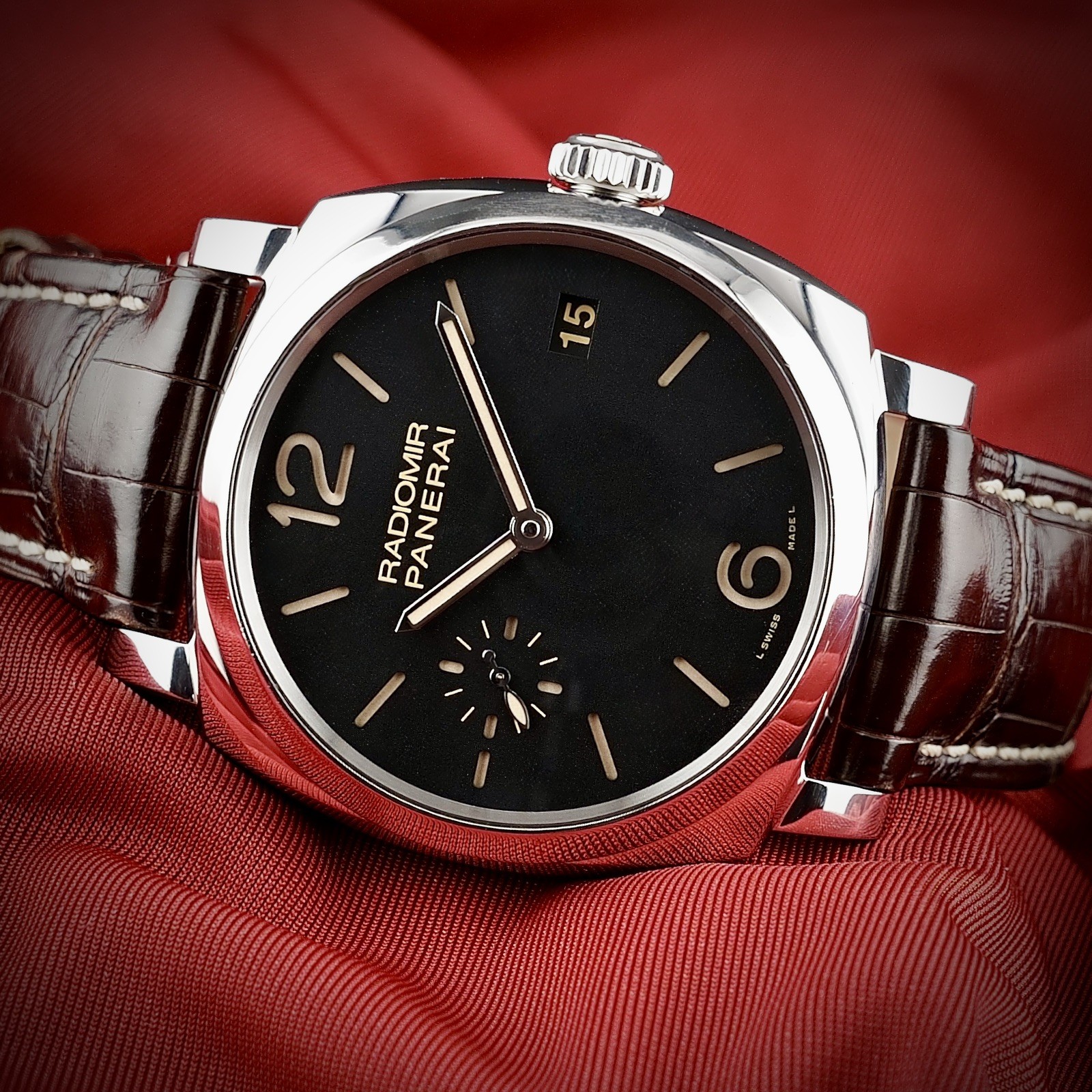 Panerai Radiomir 1940 PAM00514 47mm Black Dial 3 Days, Box, Docs & Extra Straps